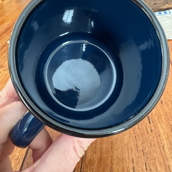 NWT Good Citizen Coffee Co Set of TWO Enamel Drinkware Mugs / Pink and Navy - Picture 9 of 9